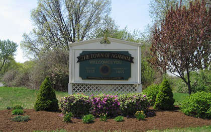 Agawam Rotary Welcome Sign